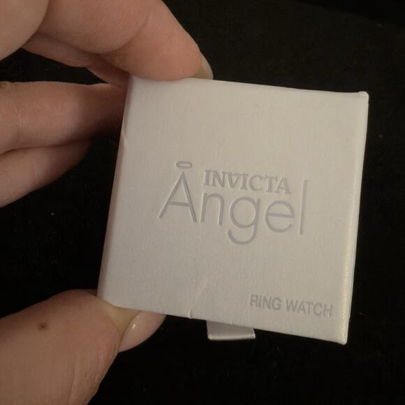 Invicta Angel Women's Ring Watch 17.5mm, GOLD (44483) $199 MSRP-NEW IN BOX - Picture 6 of 10